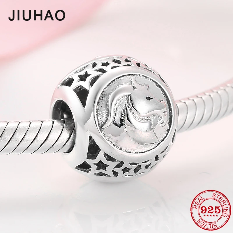 Лидер продаж бусины подвески со знаками Зодиака серебряные очаровательные