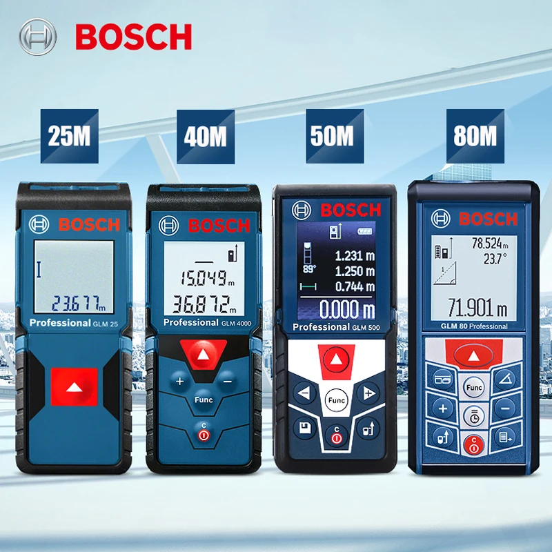 

Bosch Measuring Instrument Doctor Rangefinder Infrared Handheld Laser Electronic Measuring Room Ruler 30/40/50/80 Meters