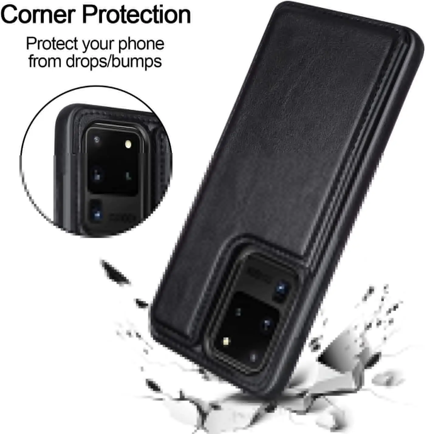 For Samsung Galaxy S20 Ultra S20 S10 Plus A51 A71 Wallet Case Luxury Slim Fit Premium Leather Card Slots Shockproof Flip Shell
