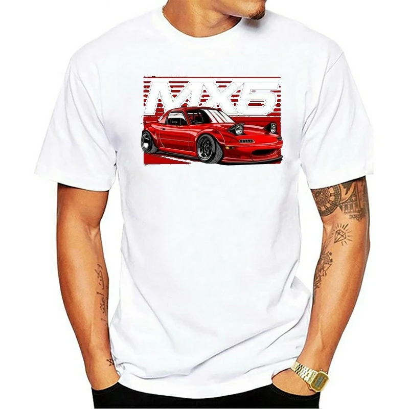 

MX5 Miata Roadster Car Adult Street Wear Fashion Vintage Gift Men Women Girls Unisex T-shirt Men Short Sleeve Tshirt Recently