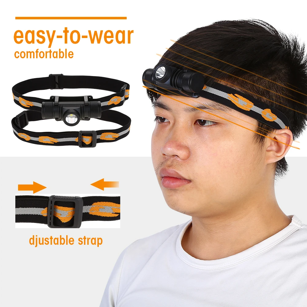 

Waterproof USB Rechargeable Cycling Outdoor LED Headlamp Cycling Head Light Flashlight For Outdoor Sport Cycling Hiking Camping