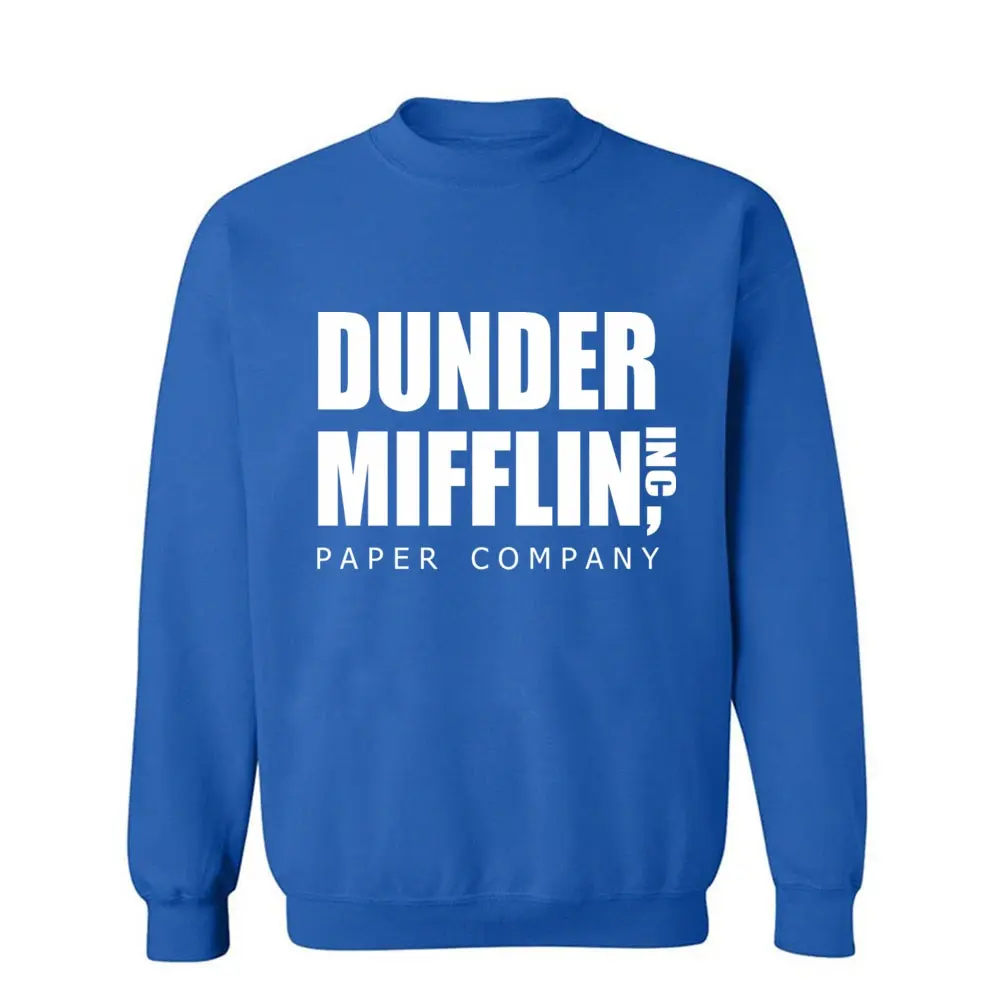 Толстовка DUNDER MIFFLIN PAPER INC Мужская хлопковая теплая фуфайка с капюшоном модная