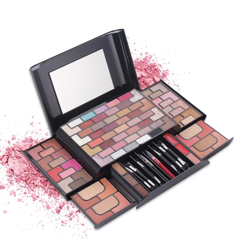 

Makeup Set 68-Color Eye Shadow Eyeshadow Palette 8-Color Blush Pressed Powder 3-Color Eyebrow Powder Lipstick Christmas Gift