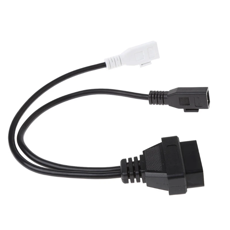 2X2 To 16 Pin Female OBD2 Diagnostic Connector Adaptor Cable For VAG 20cm/7.87&quot Plastic Black KKL USB Interface |