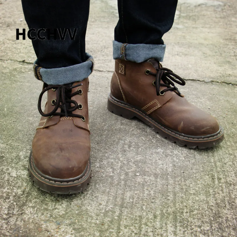 Мужские ботинки Martin из натуральной кожи в западном стиле ковбойские ботильоны