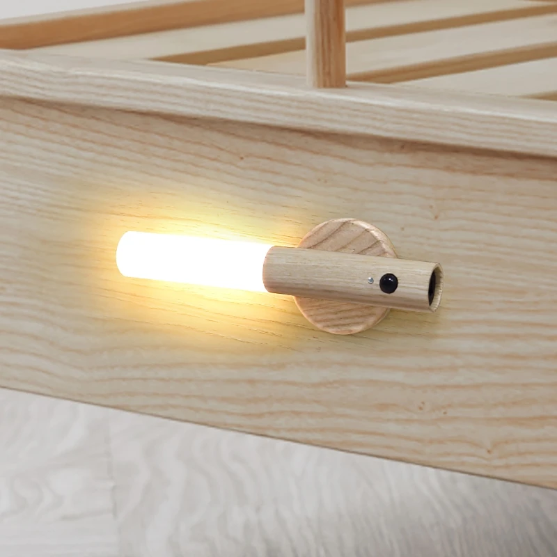 Home Wireless Magnetic Wall Hanging Corridor LED Light Auto Sensor Motion Detector Lamp Intelligent USB Rechargeable J9K | Лампы и