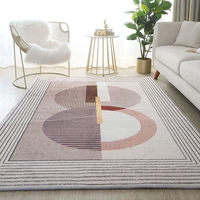 nordic ins geometric living room carpets decor concise bedroom rug thick soft coffee table floor mat large area study room mat