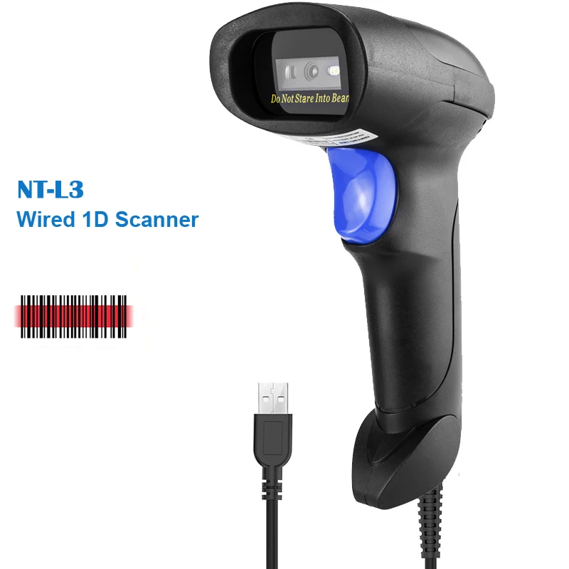 NETUM NT-L5 проводной 2D сканер штрих-кода и NT-L8 беспроводной QR считыватель штрих-кода PDF417 для табачной одежды Мобильная платежная индустрия - Цвет: L3 Wired 1D