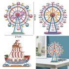 Алмазная живопись, венок, алмазная вышивка, колесо обозрения, Набор для вышивки, специальная форма, сверло, сделай сам, вышивка крестиком, искусство, рукоделие, домашний декор стен