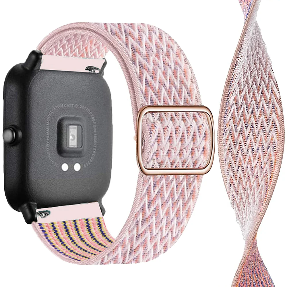 

Nylon loop band for Amazfit GTS/2/2e/GTS2 Mini/GTR 42mm/47mm/GTR2/2e bracelet belt adjustable correa amazfit bit strap 20mm 22mm