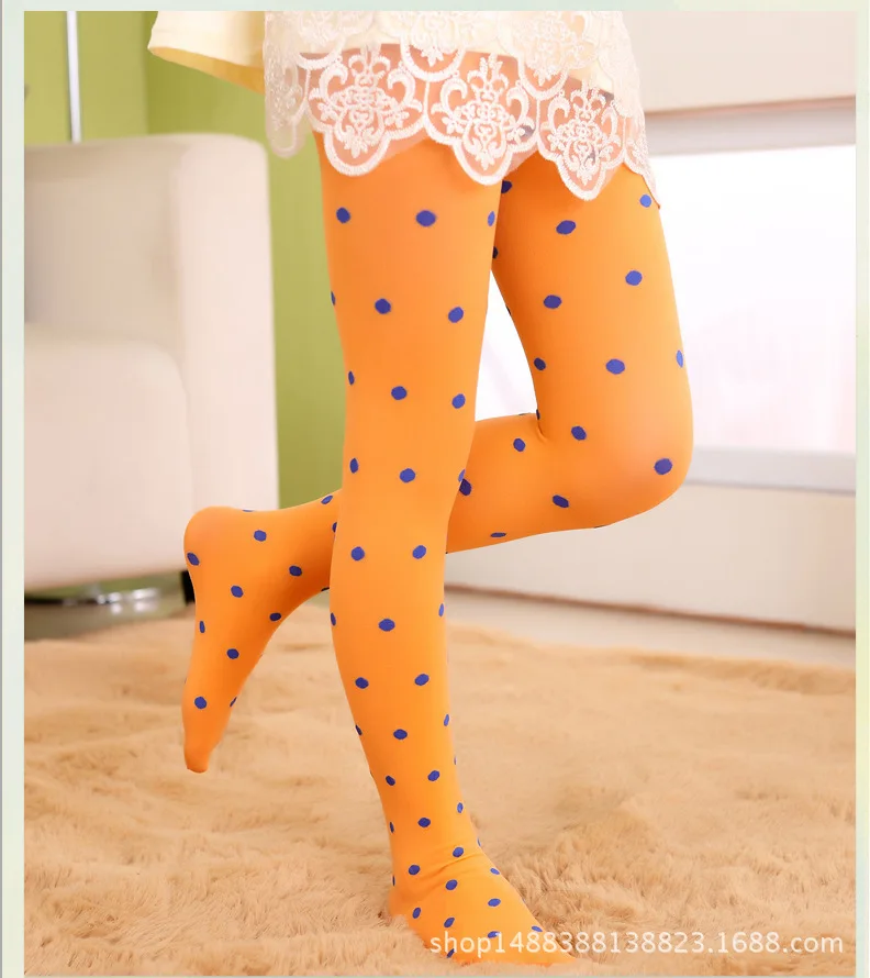 3 шт./Лот чулки для девочек детские бархатные колготки в горошек|Колготки и чулки|