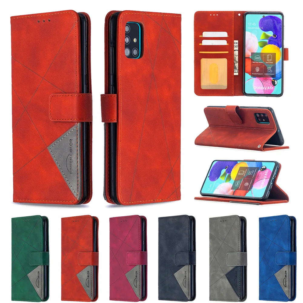 

Senior Business Flip Leather Case For Samsung Galaxy A01 A11 A21 S A31 A41 A51 A71 A81 A91 M11Cover Casual Wallet Phone Case