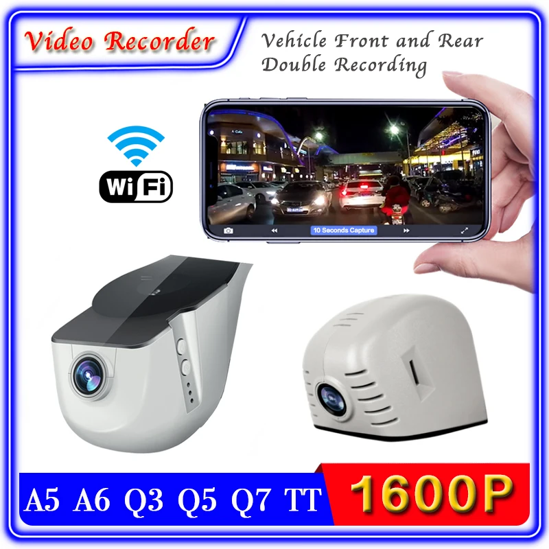 

For Audi A5 A6 Q3 Q5 Q7 TT ​Car Driving Video Recorder DVR Dedicated WIFI Front and Rear Double Recording Dash Cam Camera