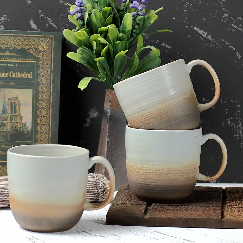 

Nordic Gradient Mug Breakfast Coffee Cup Student Home Office Simple Creative Milk Cup For Friends