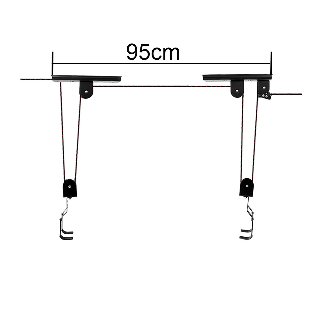 Велосипед подъемный крюк шкива гараж потолок металлических велосипеда Дисплей