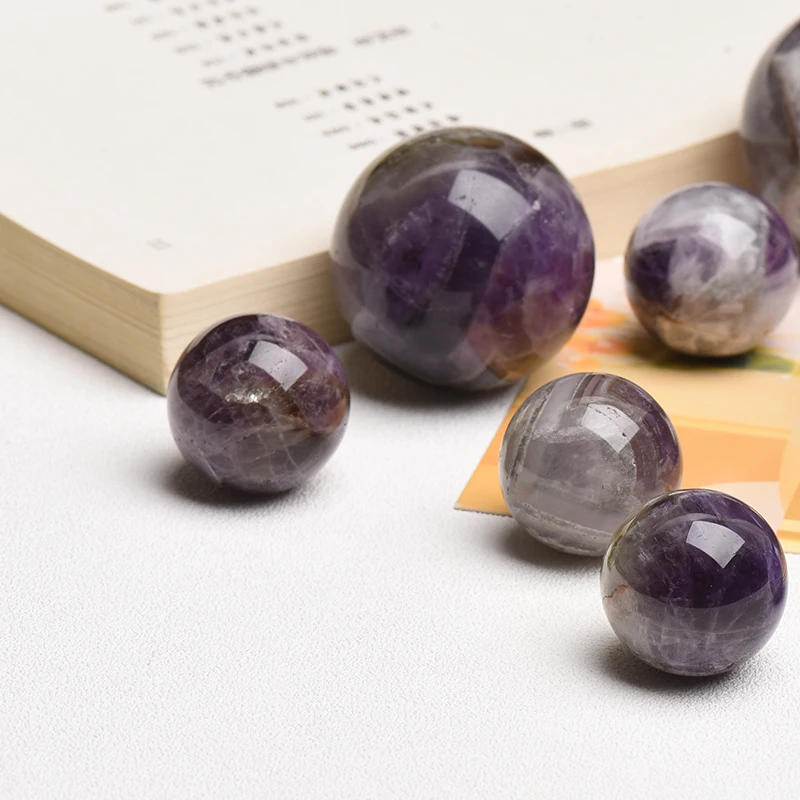 1 шт. натуральный мечта аметистовый шарик полированная Глобус массажный Рейки