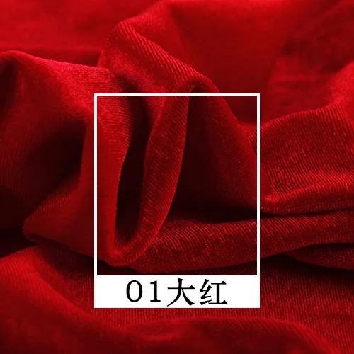 

1M Stretch Fabrics Polyester Spandex Velvet Fabric Elastic Flannel Fabric For Sewing DIY Clothes Stage Party Wedding Home Decor
