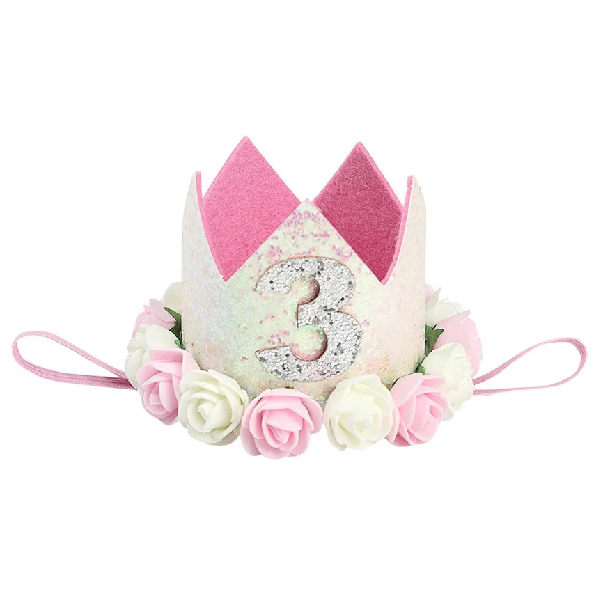Hair Accessories For Girls Baby Flower Birthday Hat Children Party Crown Creative Photo Band | Детская одежда и обувь