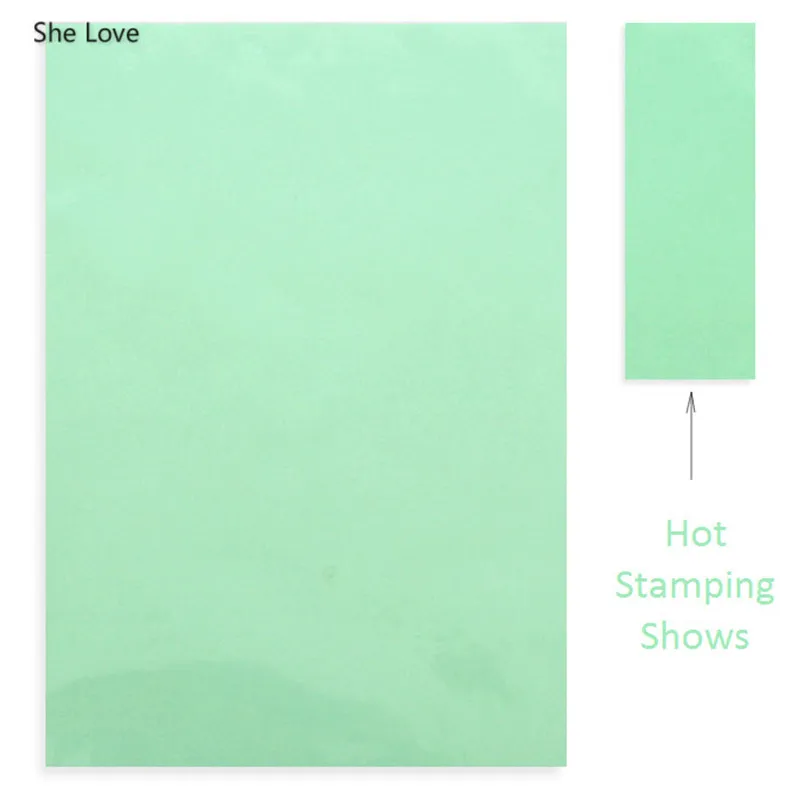 She Love 2 шт./лот золотой серебряный цвет горячее тиснение фольга бумажный ламинатор