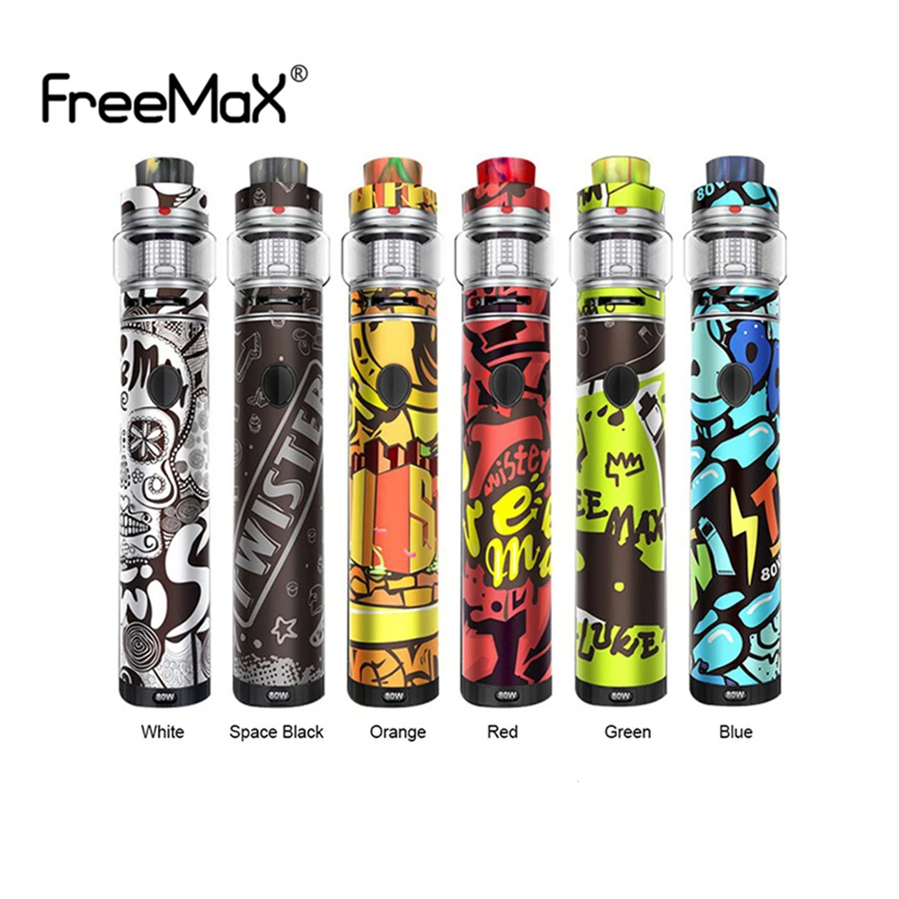 FreeMax Twister Vape Kit 80 Вт Mod & Fireluke 2 распылителя стартовый бак батарея 2300 мАч 5 мл