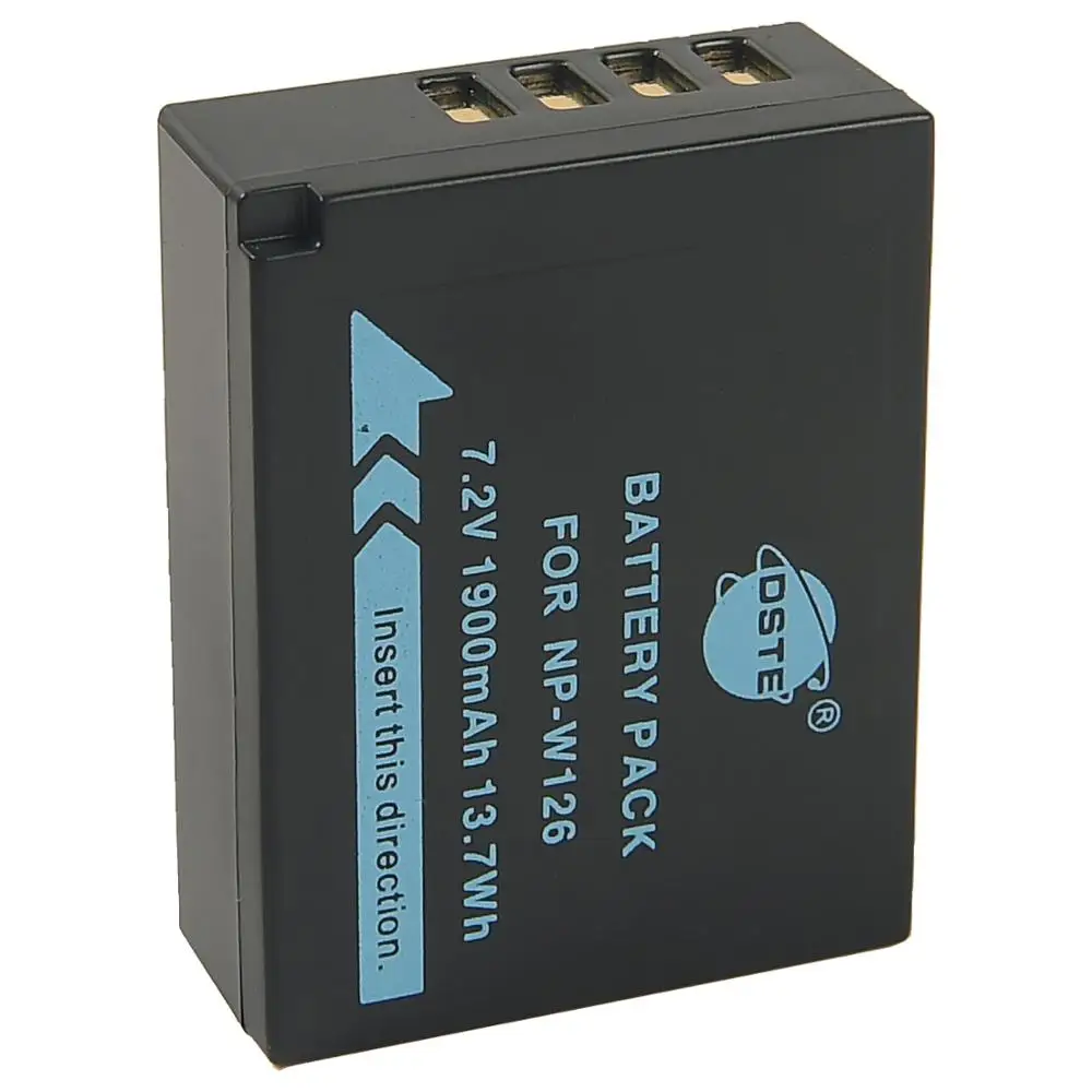 DSTE 2x NP W126 W126S Батарея + штепсельная вилка американского стандарта Зарядное