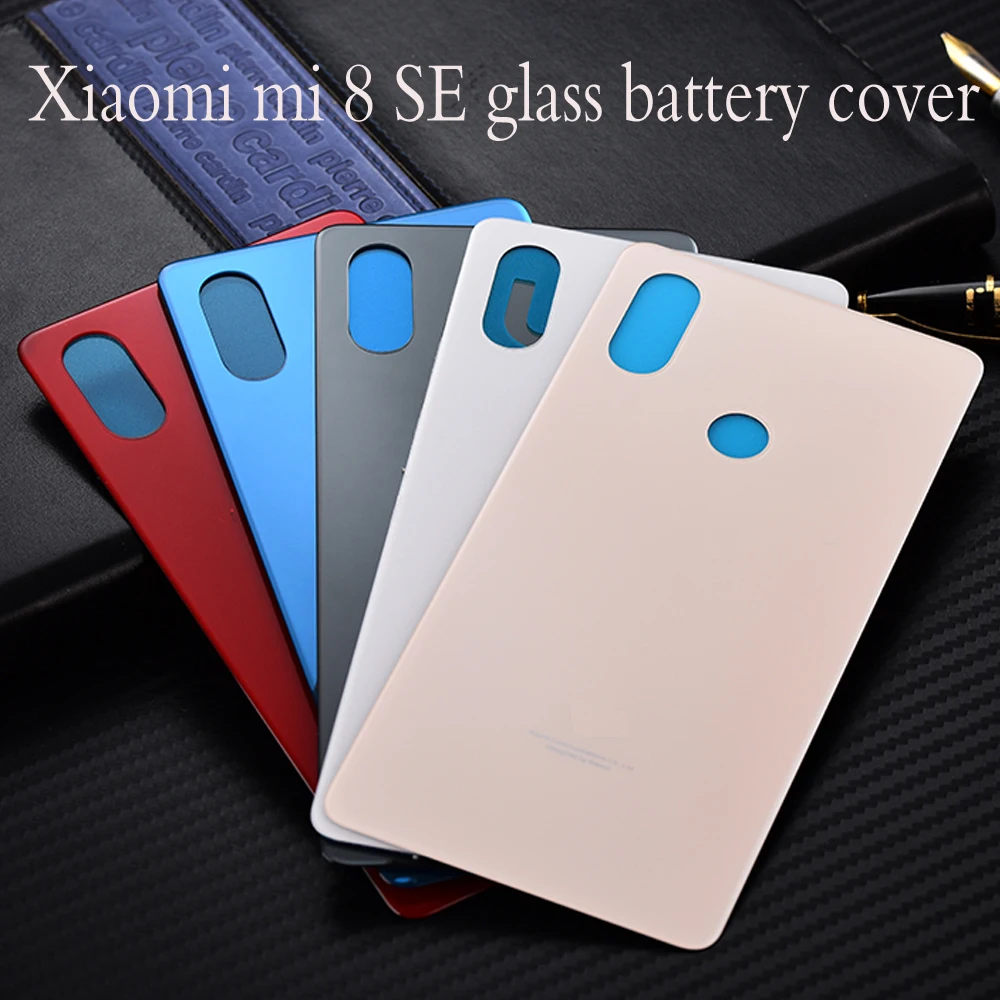 Корпус для Xiaomi Mi 8 se стеклянная крышка батарейного отсека задняя смартфона замена