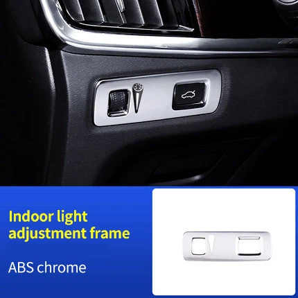 

For VOLVO XC90 2016-2019 ABS Indoor light adjustment frame chrome molding trim 1pc