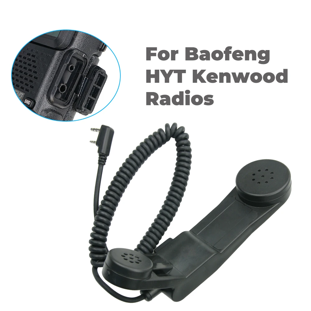 Army Radio Microphone Military Handheld Speaker Mic For Kenwood BaoFeng UV-5R UV-6R DM-5R Plus Wouxun Qansheng Walkie Talkie