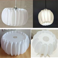white d18cm d30cm pumpkin lamp shade replacement d4cm opening diy lampshade cover for e27 pendant lamp desk lighting
