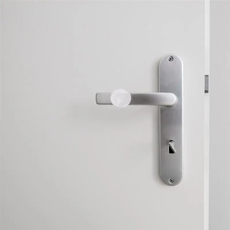 6 шт. дверной стоппер прозрачный протектор стены Круглый Силиконовая ручка двери