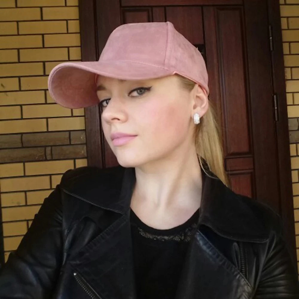 

Fashion Brand Snapback Baseball Caps for Women Street Hip Hop Flat Suede Hats for Ladies Casquette Bone Cap Black Dad Hat