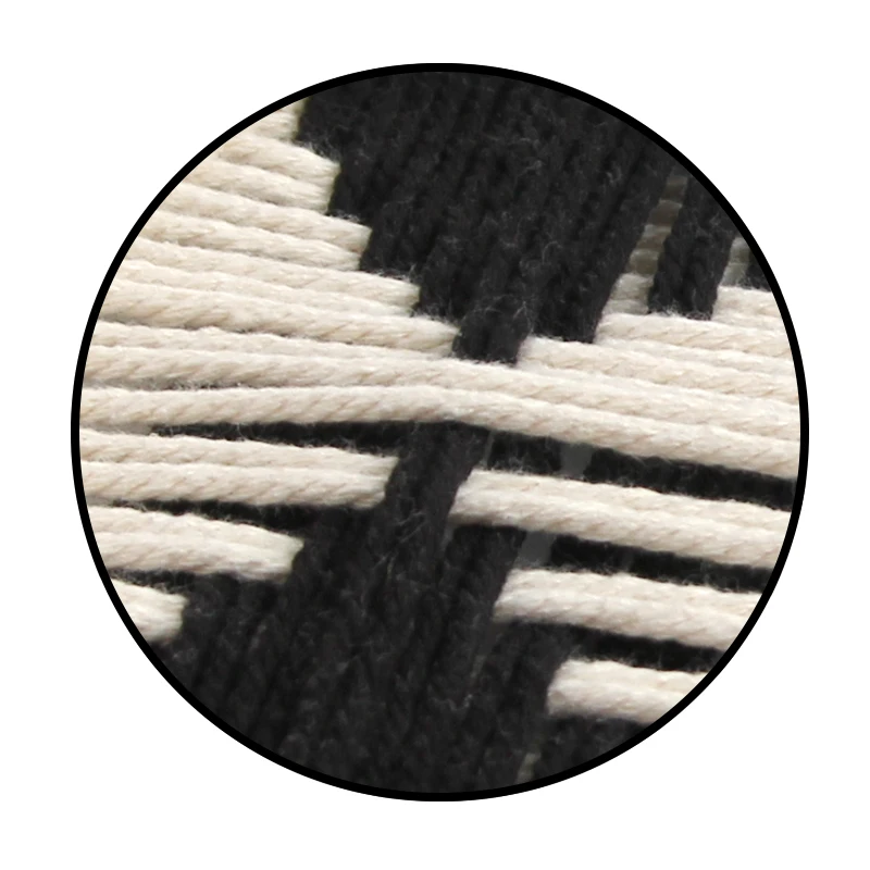 Декоративный макраме в стиле бохо настенный хлопковый тканый креативный Круглый