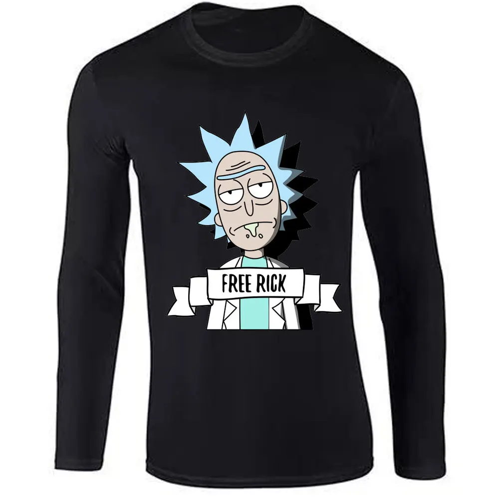 Футболка с длинным рукавом для мужчин готовая Стоковая Мужская забавная аниме