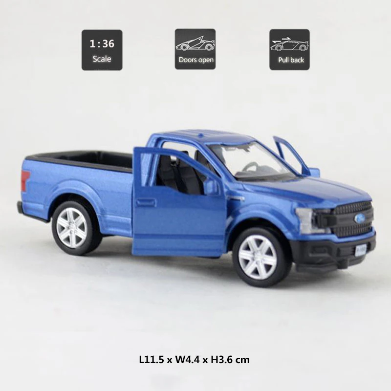 1:36 Ford F 150 пикап грузовик сплав металлический литой модельный автомобиль игрушка