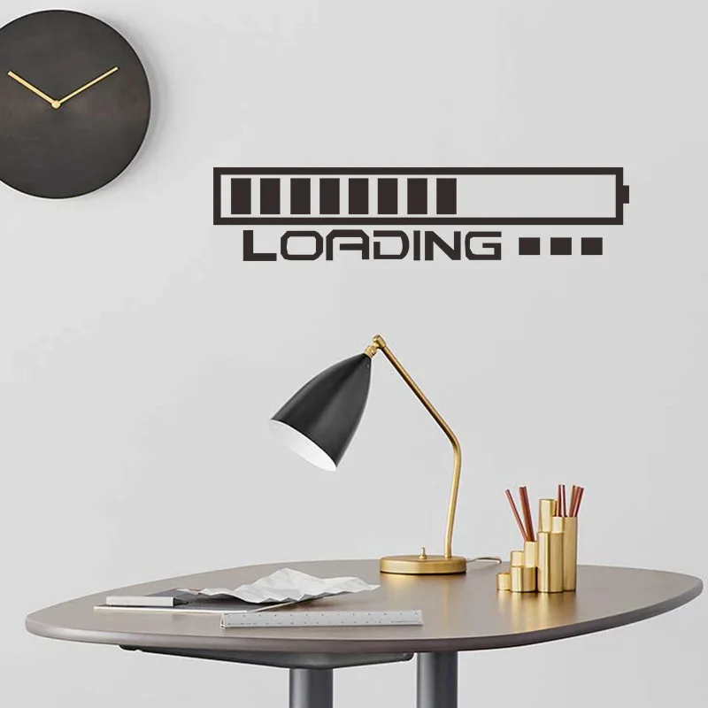 

LOADING GAMING Vinyl Wall Stickers Teenager Living Room Bedroom Decor Aesthetic Wallstickers Home Decoration Wall Art Mural
