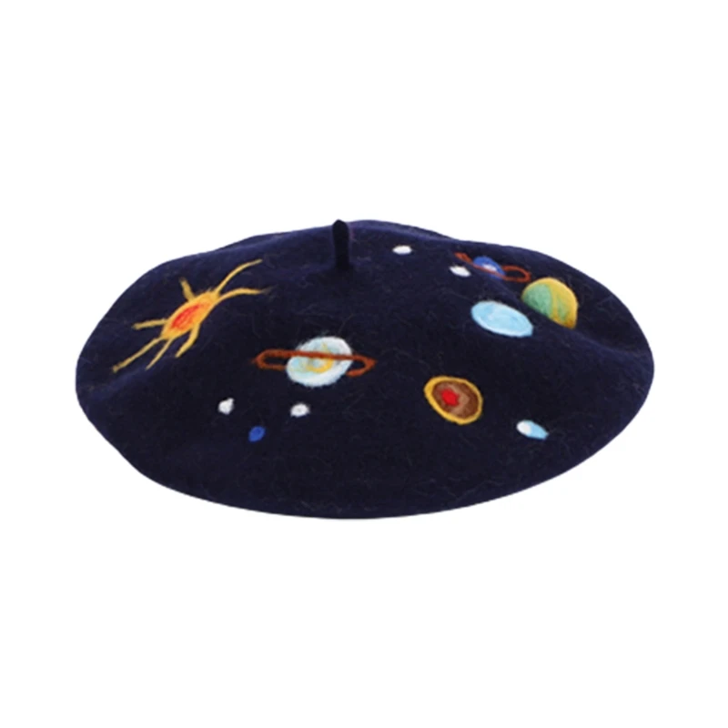 Повседневная шапка для родителей и детей берет-бини с изображением милой