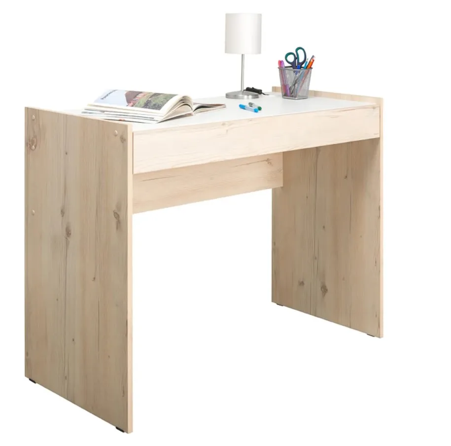 Computer Table for Home Wooden Office Desk with Wide Big Drawer Storage Study Workstation Children Save Space 108x52x81.5 cm | Мебель