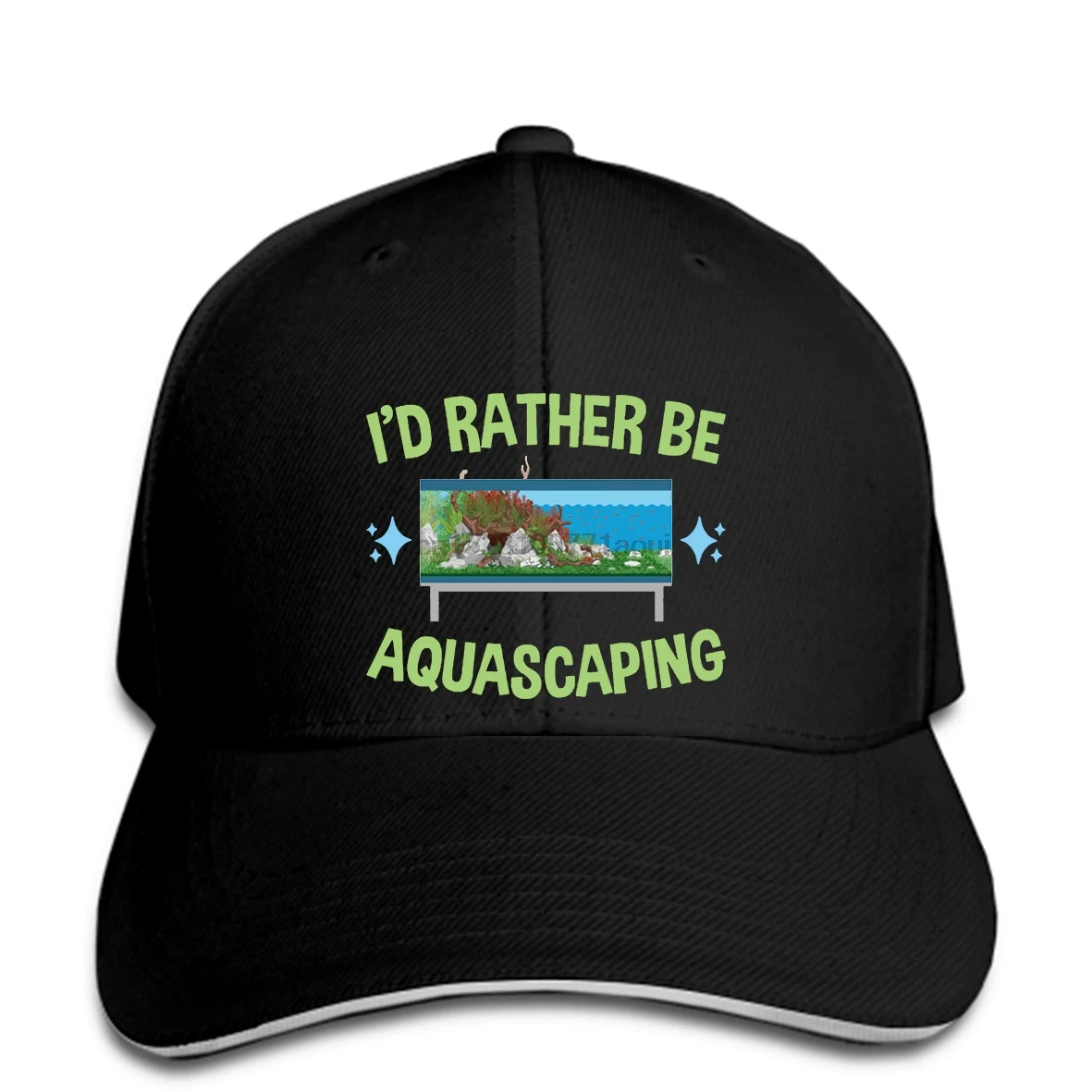 

Baseball cap Custom Printed Men Print hat I d Rather Be Aquascaping Aquarium Gifts Women Baseball caps