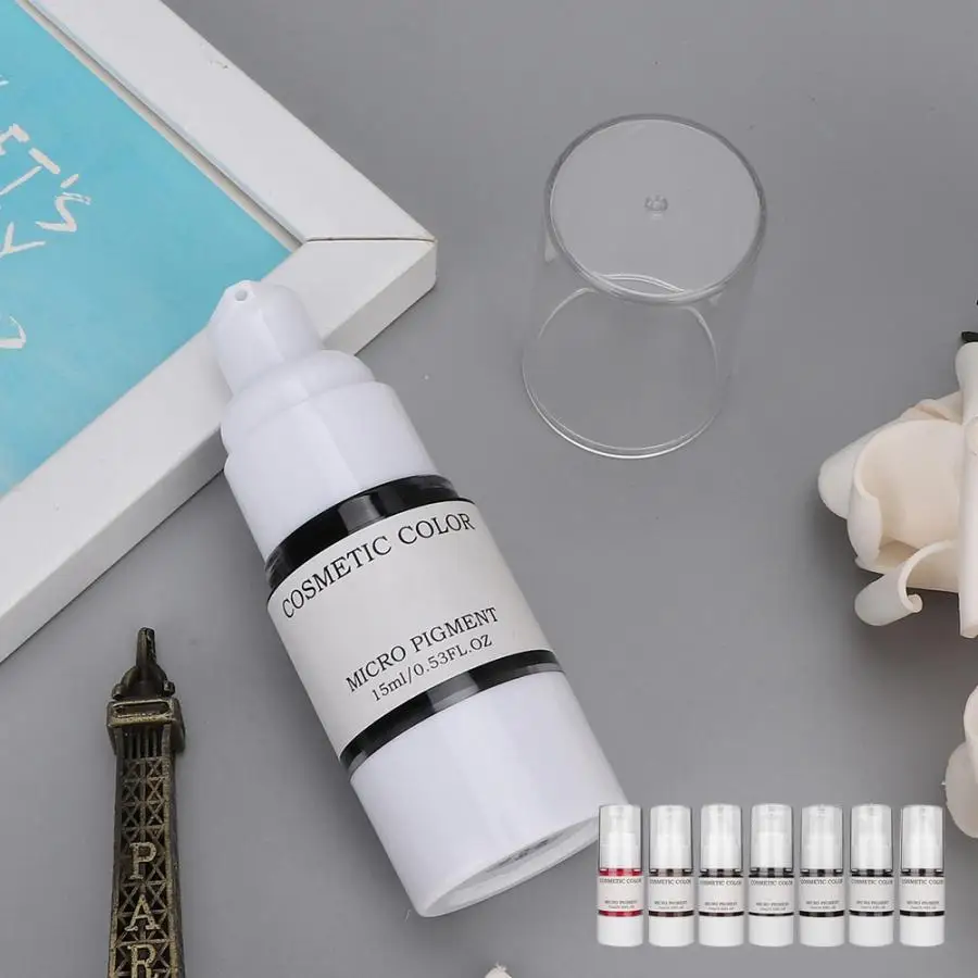 Тату чернил растительные экстракты микроблейдинг длительная татуировка для губ