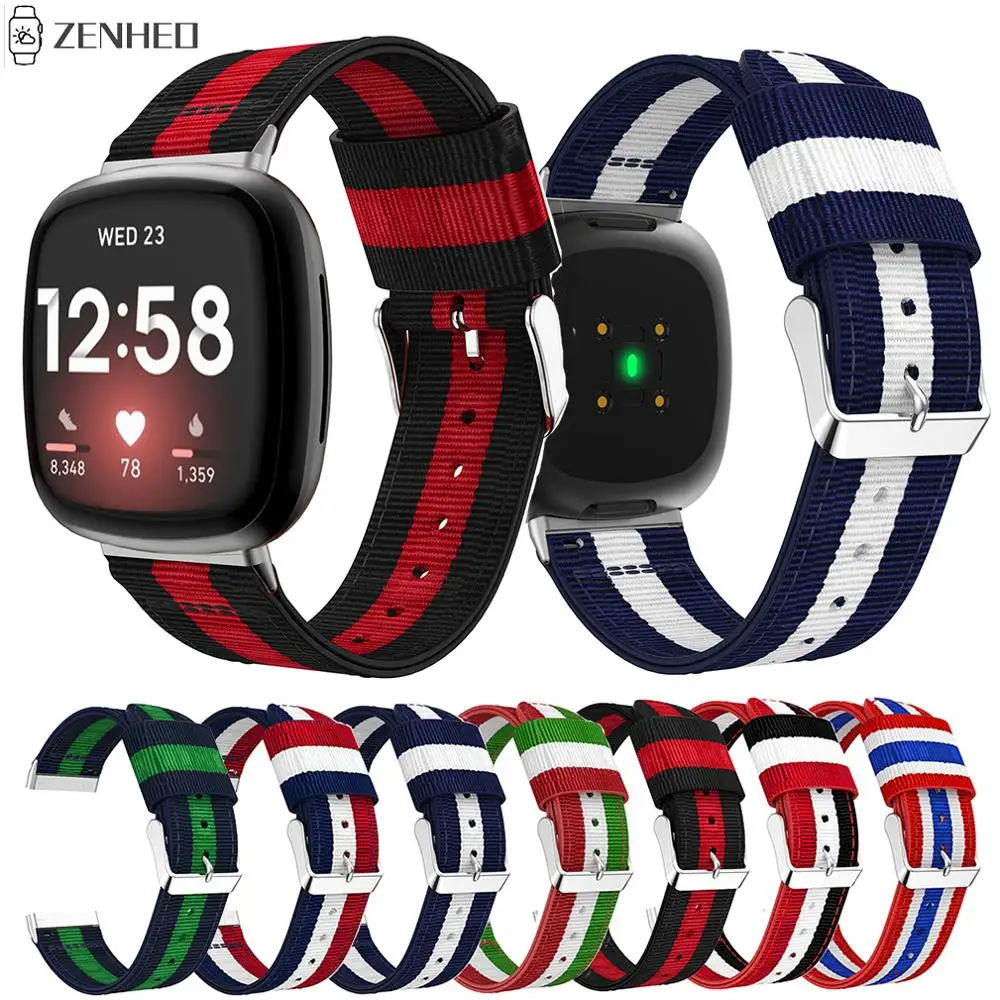 

Nylon Strap For Fitbit Versa 3 Smart Watch Band Replacement Bracelet Watchband For Fitbit Sense