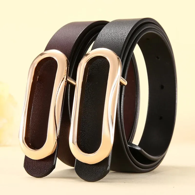

010Belts Women Men High Quality Real Leather Belt Fashion Mens strap