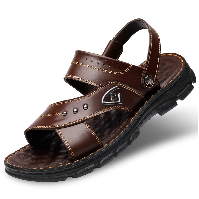 

Женские мужские сандалии для отдыха на открытом воздухе, летняя обувь с открытым носком, настоящие мужские сандалии, Тапочки