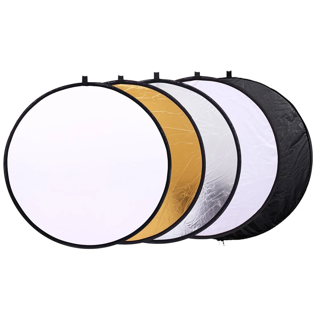 32-Inch 80CM Portable 5 in 1 Photography Collapsible Multi-Disc Lighting Reflectors Foldable Round Light Reflector for Studio |
