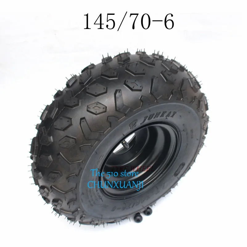 

6-дюймовые колеса ATV 145/70-6, шина для 6-дюймового железа, колесные диски, подходит для картинга, багги Atv Quad, 1 заказ