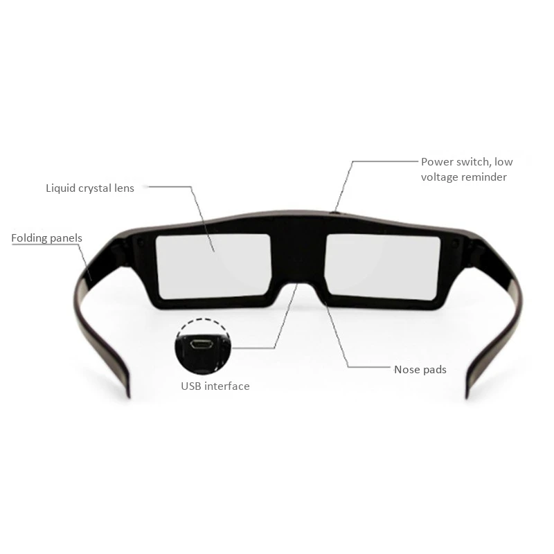 RISE 3D BT Bluetooth очки с активным затвором для Sony/Panasonic/Sharp/Epson ELPGS03 TDG BT500A проектор