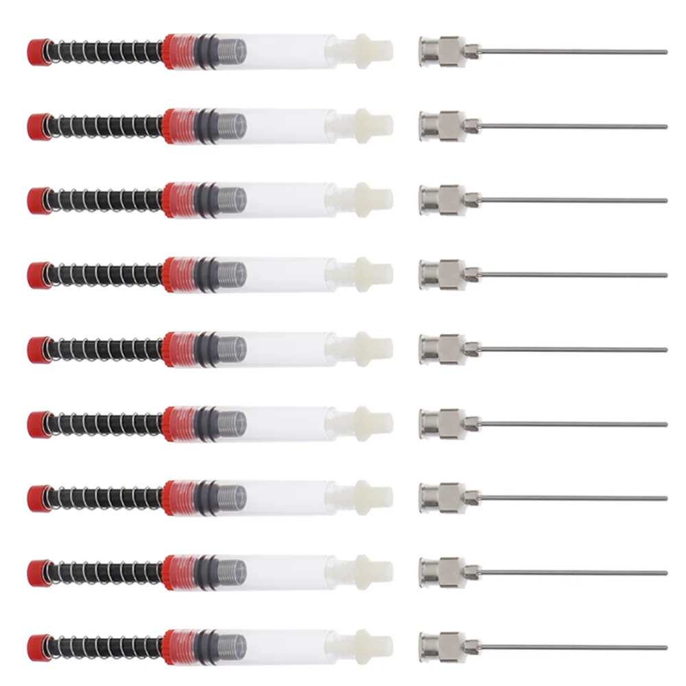 

9pcs Fountain Pen Ink Syringe Filler Needle Tip Spring Converter Office Supplies