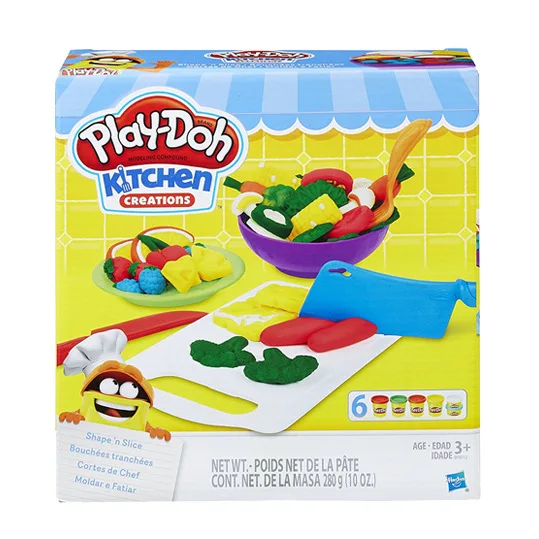 Hasbro Play Doh цветной глиняный Пластилин креативный инструмент шеф повара детская