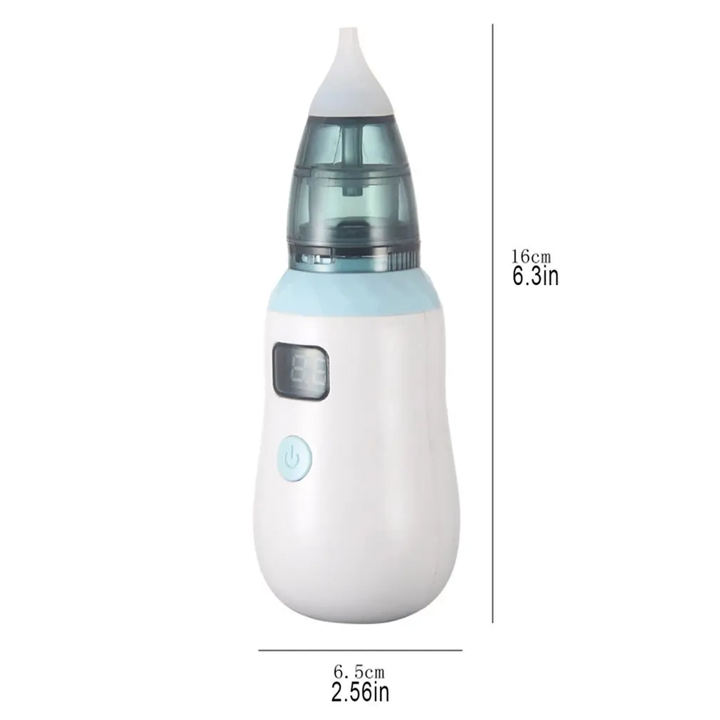 

Baby Nasal Aspirator Electric Safe Hygienic Nose Cleaner Silicone Snot Sucker For Newborn Infant Toddler Child Kid 2 Adjustment