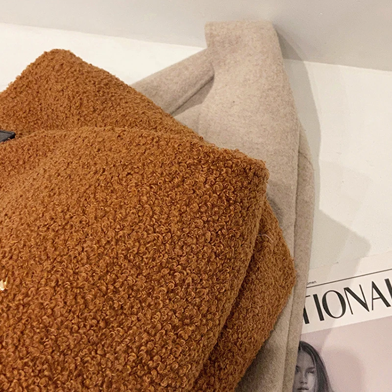 

Fashion Women Shoulder bag Artificial Lamb Wool Ladies Tote Handbags Large Capacity Female Underarm Bags Travel Casual Tote