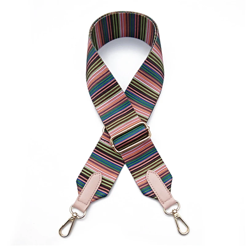 

women Canvas Adjust Women Bag Strap Stripe Design Handle For Bag Belts Easy Holding Bags Accessories 2019 high quality
